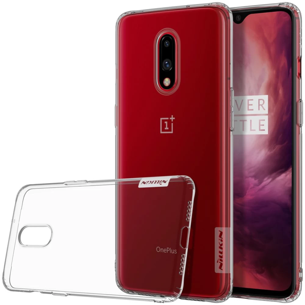 OnePlus 7 vāciņš caurspīdīgs TPU