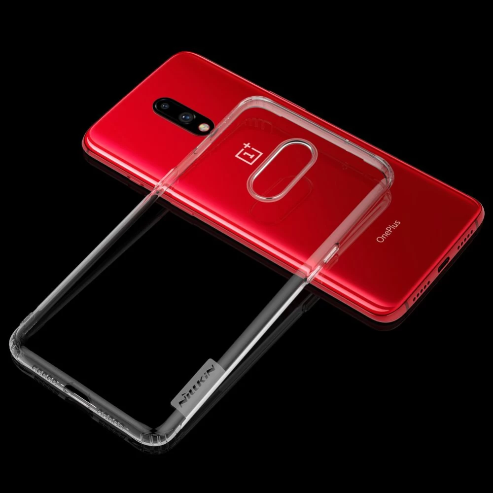 OnePlus 7 vāciņš caurspīdīgs TPU