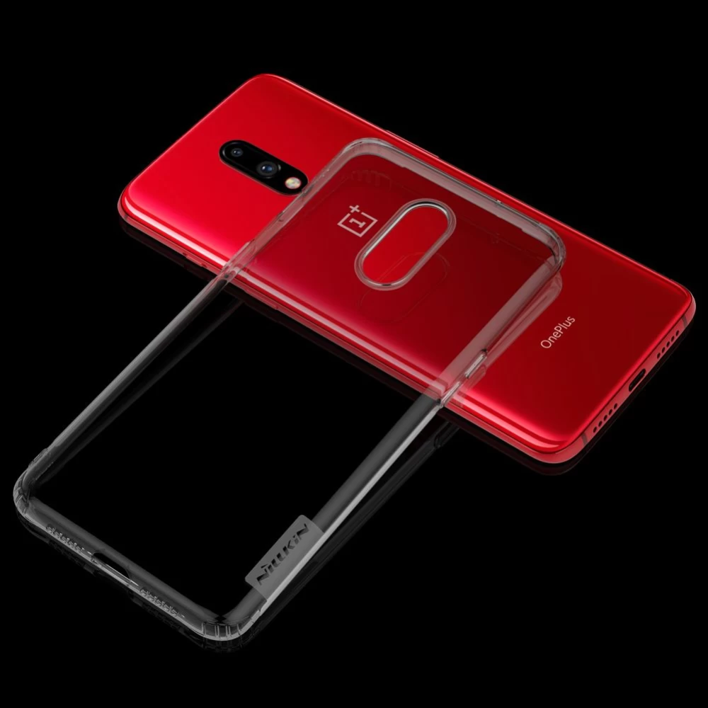 OnePlus 7 vāciņš caurspīdīgs TPU