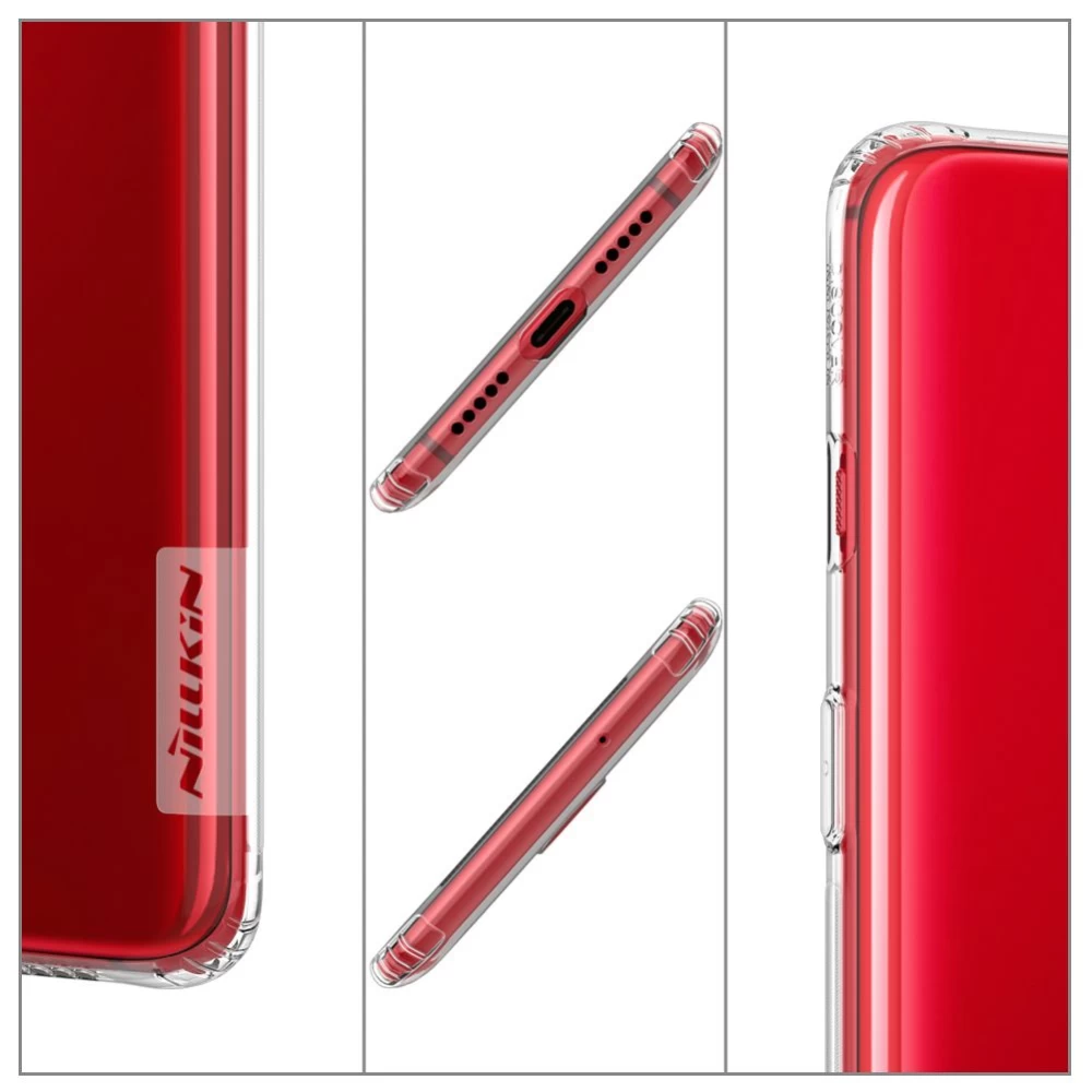 OnePlus 7 vāciņš caurspīdīgs pelēks TPU