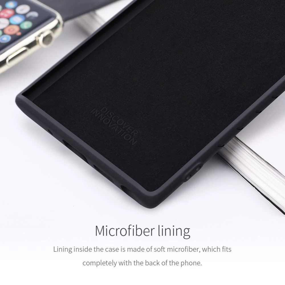 Samsung Galaxy Note 10 dėklas mėlyna Rubber Wrapped