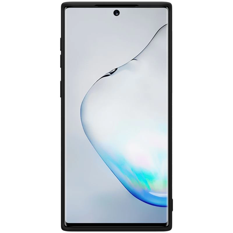Samsung Galaxy Note 10 vāciņš melns Rubber Wrapped