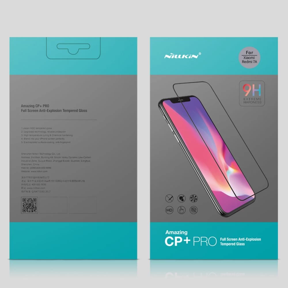 Xiaomi RedMi 7A aizsargstikls melns CP+PRO Tempered Glass Redmi