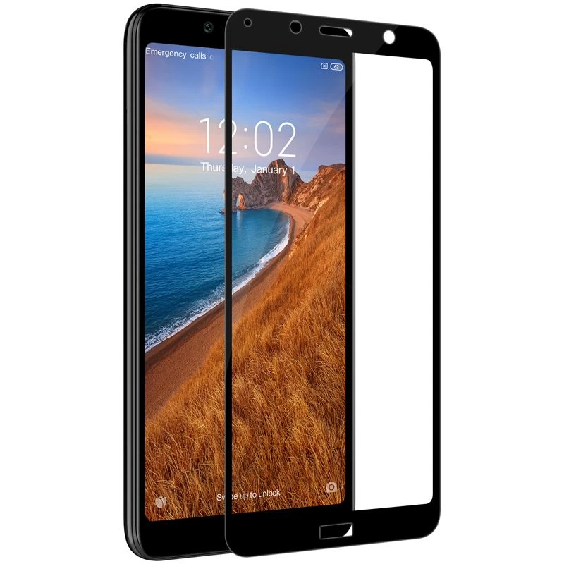Xiaomi RedMi 7A aizsargstikls melns CP+PRO Tempered Glass Redmi