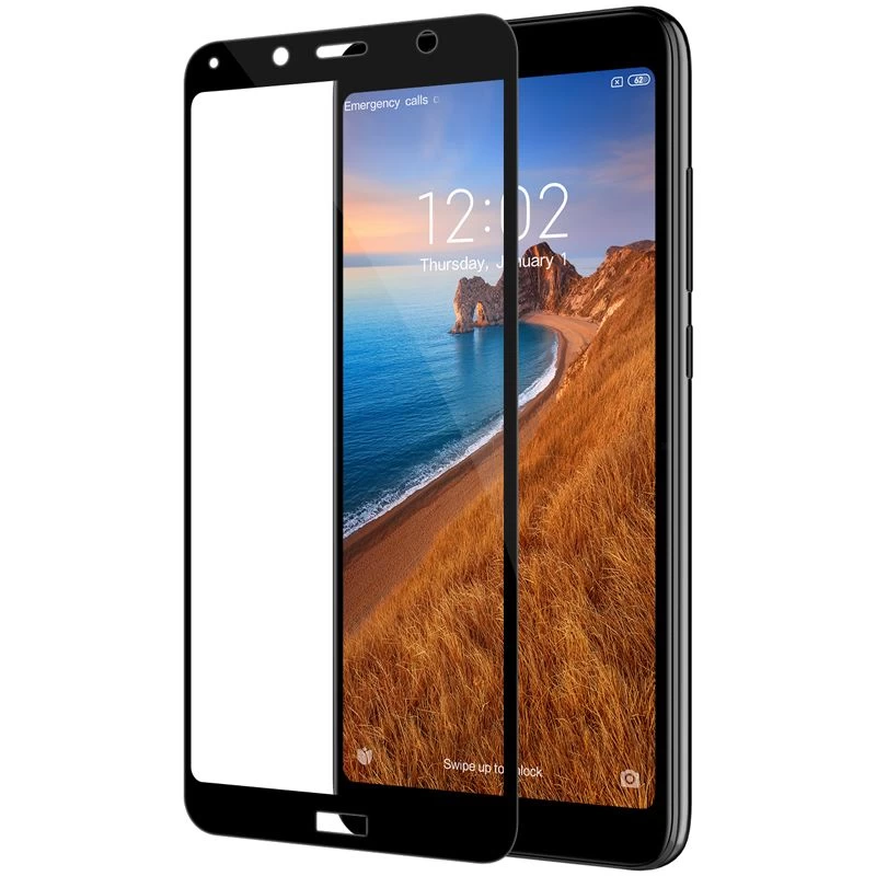 Xiaomi RedMi 7A aizsargstikls melns CP+PRO Tempered Glass Redmi
