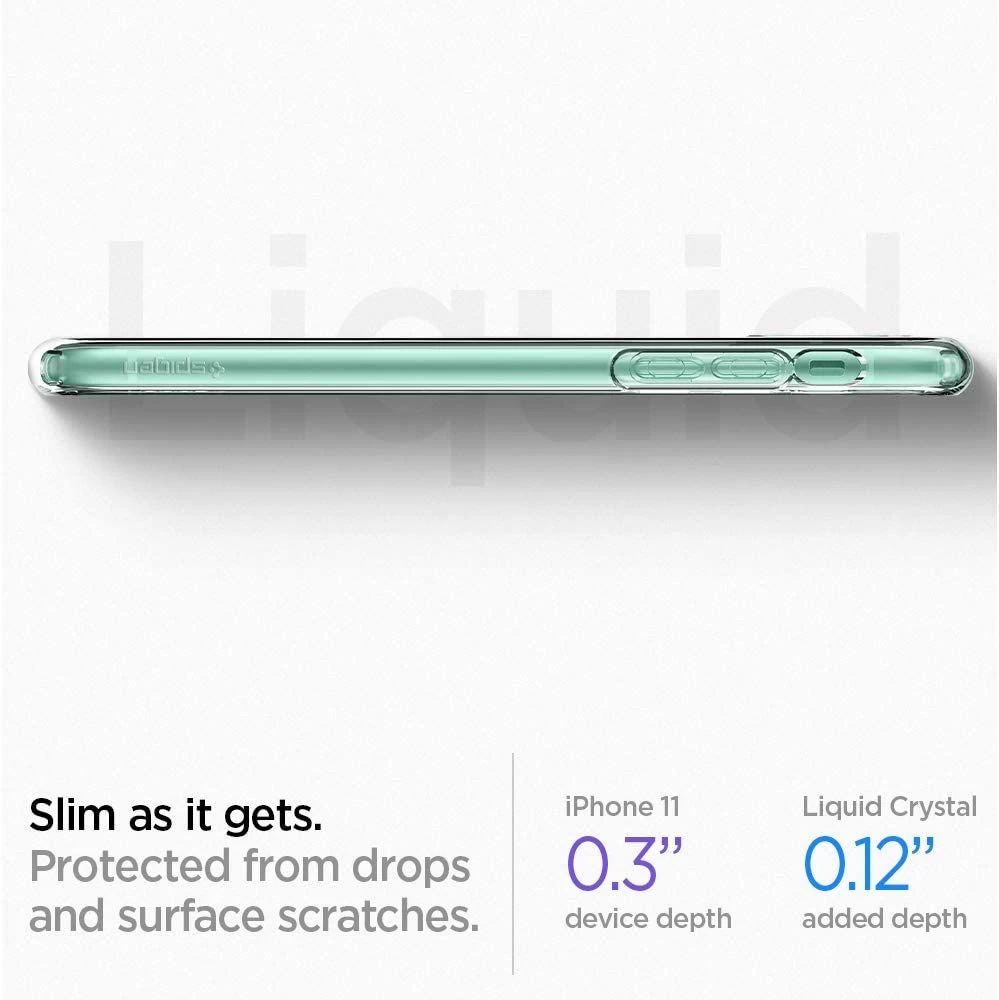 Apple iPhone 11 vāciņš caurspīdīgs SPIGEN Liquid Crystal