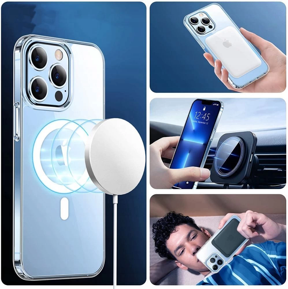 Apple iPhone 11 vāciņš caurspīdīgs TECH-PROTECT MagMat MagSafe