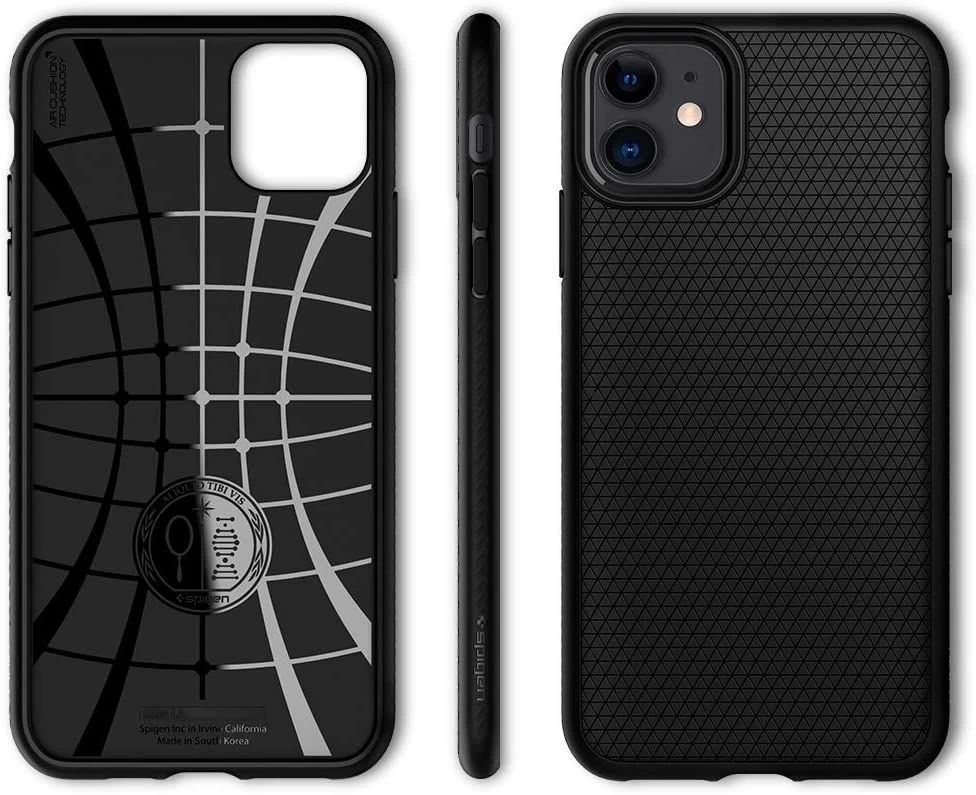 Apple iPhone 11 vāciņš melns SPIGEN Liquid Air