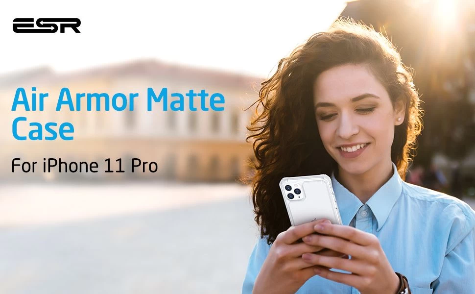 Apple iPhone 11 Pro suojakuori läpinäkyvä ESR Cloud Armor Matte