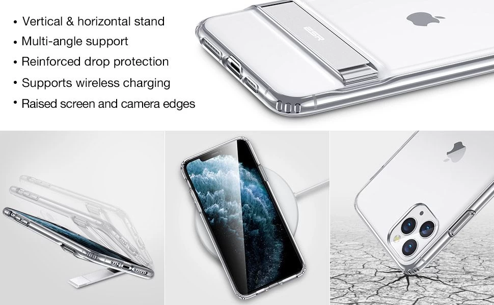 Apple iPhone 11 Pro vāciņš caurspīdīgs ESR Air Shield Boost