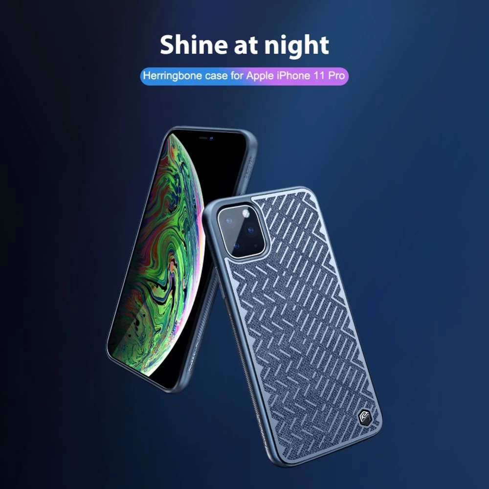 Apple iPhone 11 Pro case black Nillkin Herringbone
