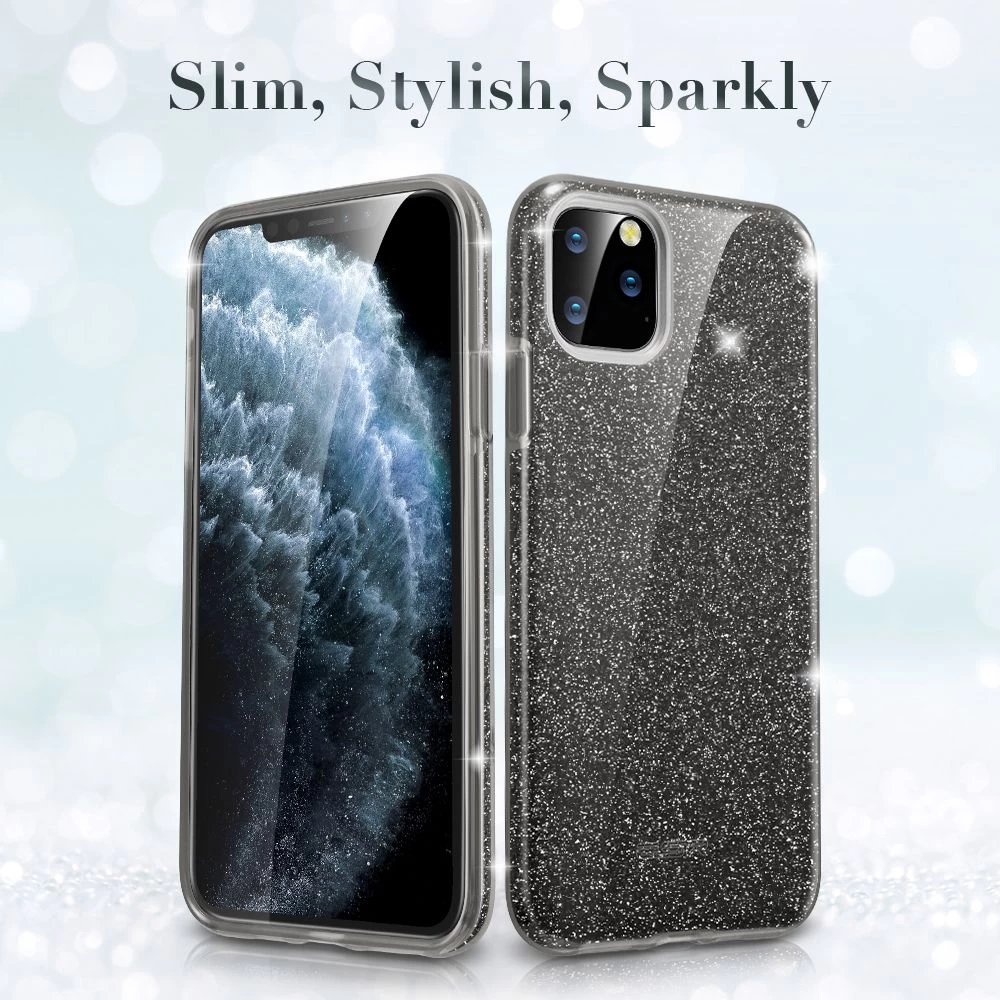 Apple iPhone 11 Pro vāciņš melns ESR Makeup Glitter