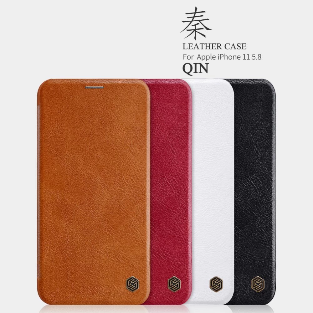 Apple iPhone 11 Pro fodral röd Nillkin Qin Leather