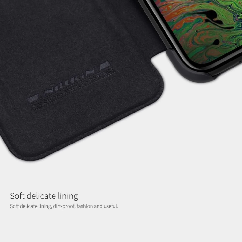 Apple iPhone 11 Pro fodral röd Nillkin Qin Leather