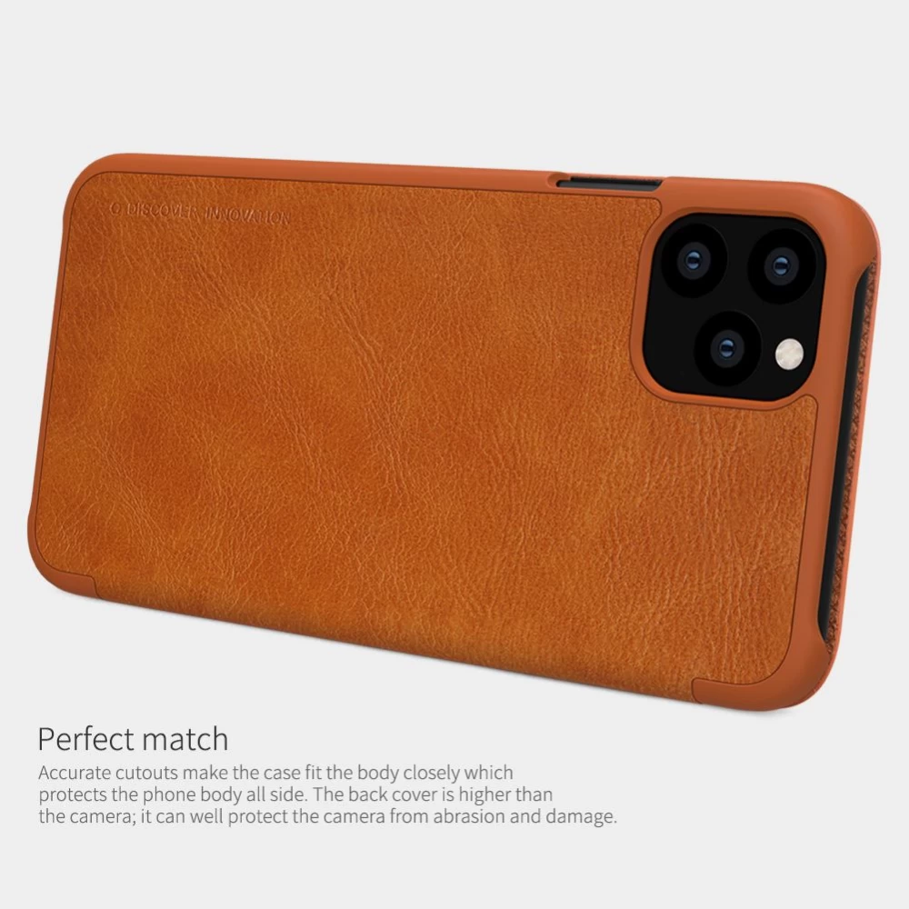 Apple iPhone 11 Pro fodral röd Nillkin Qin Leather