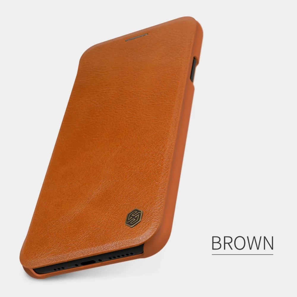 Apple iPhone 11 Pro fodral röd Nillkin Qin Leather