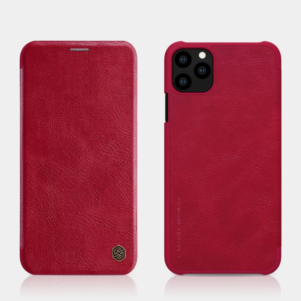 Apple iPhone 11 Pro fodral röd Nillkin Qin Leather
