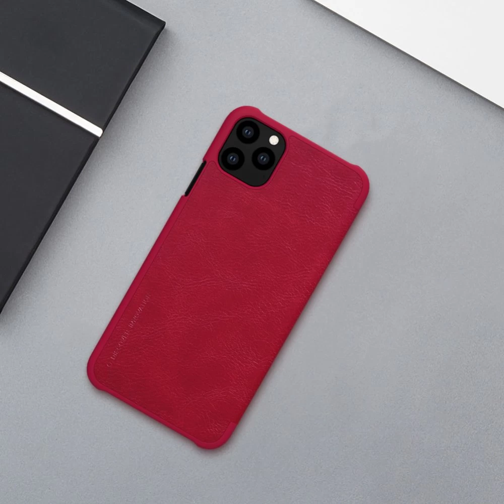 Apple iPhone 11 Pro fodral röd Nillkin Qin Leather