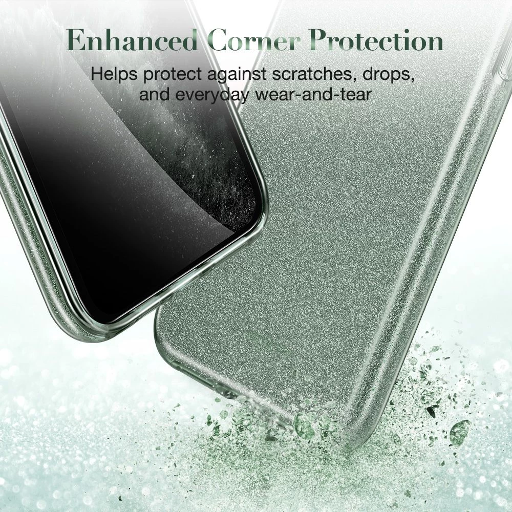 Apple iPhone 11 Pro skal grön ESR Makeup Glitter
