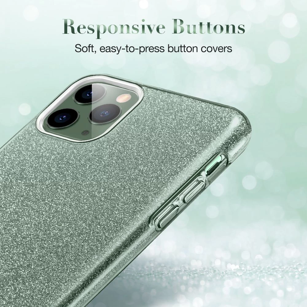 Apple iPhone 11 Pro skal grön ESR Makeup Glitter