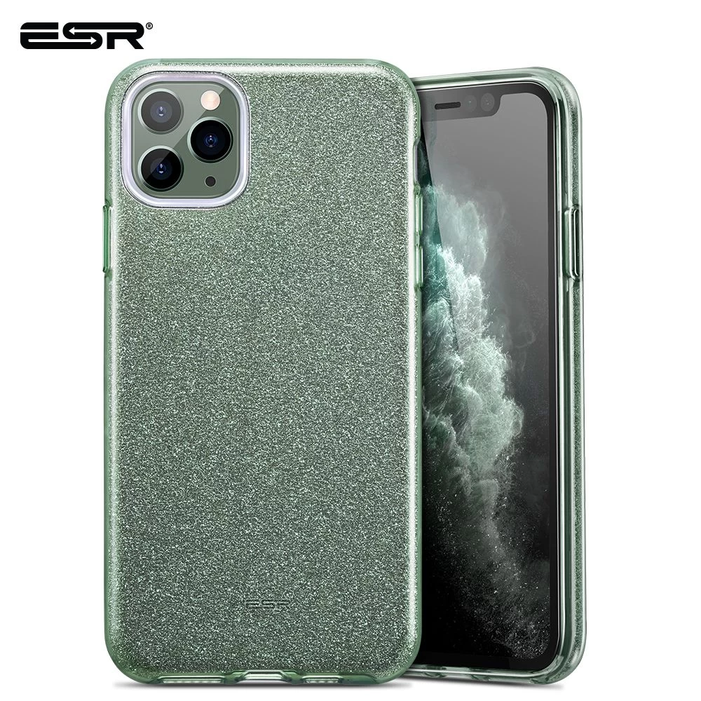 Apple iPhone 11 Pro skal grön ESR Makeup Glitter