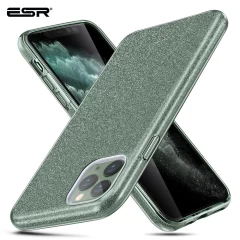 Apple iPhone 11 Pro skal grön ESR Makeup Glitter 