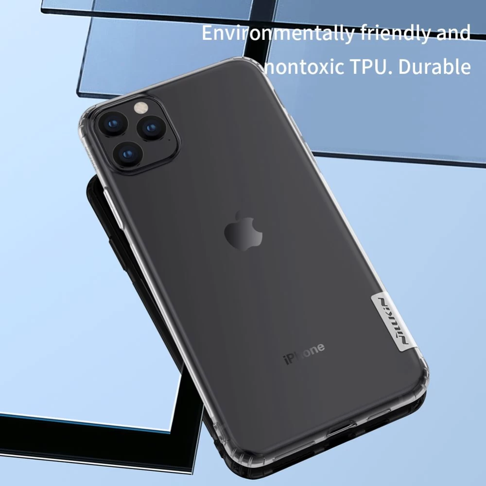 Apple iPhone 11 Pro Max vāciņš caurspīdīgs pelēks Nillkin TPU