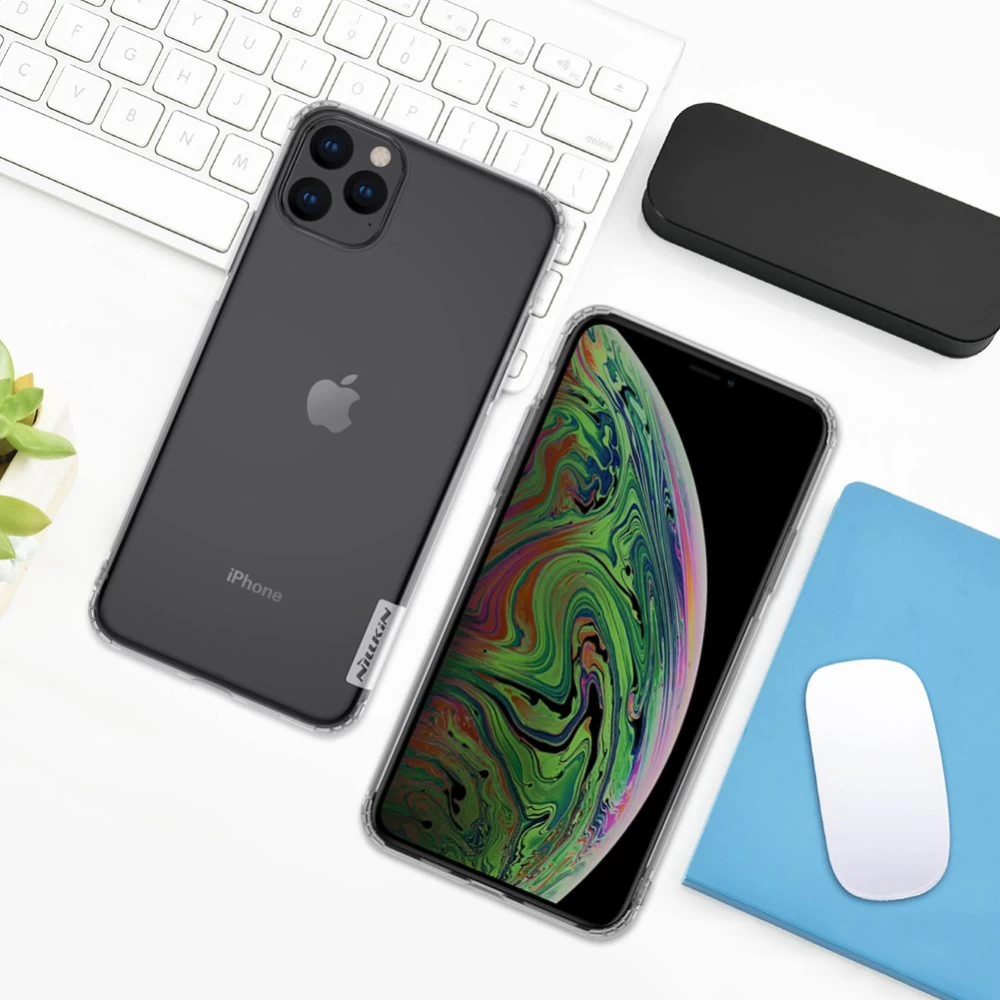 Apple iPhone 11 Pro Max vāciņš caurspīdīgs pelēks Nillkin TPU