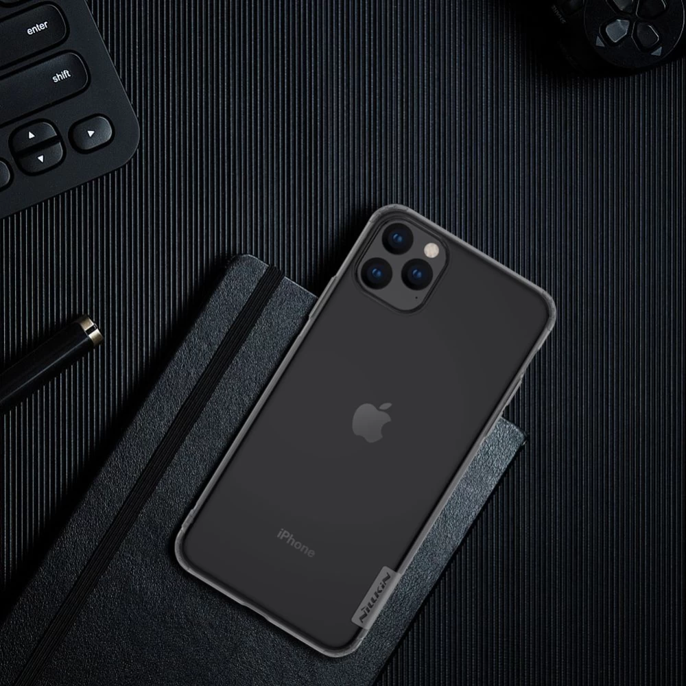 Apple iPhone 11 Pro Max vāciņš caurspīdīgs pelēks Nillkin TPU