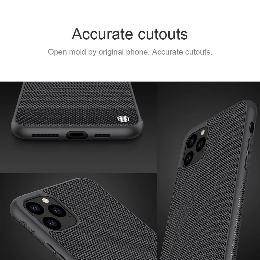 Apple iPhone 11 Pro Max vāciņš melns Nillkin Textured