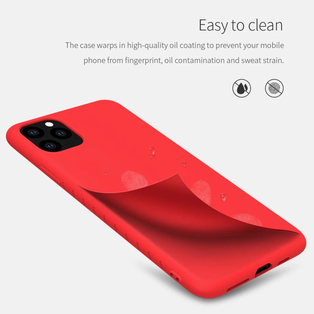 Apple iPhone 11 Pro Max vāciņš melns Nillkin Rubber Wrapped