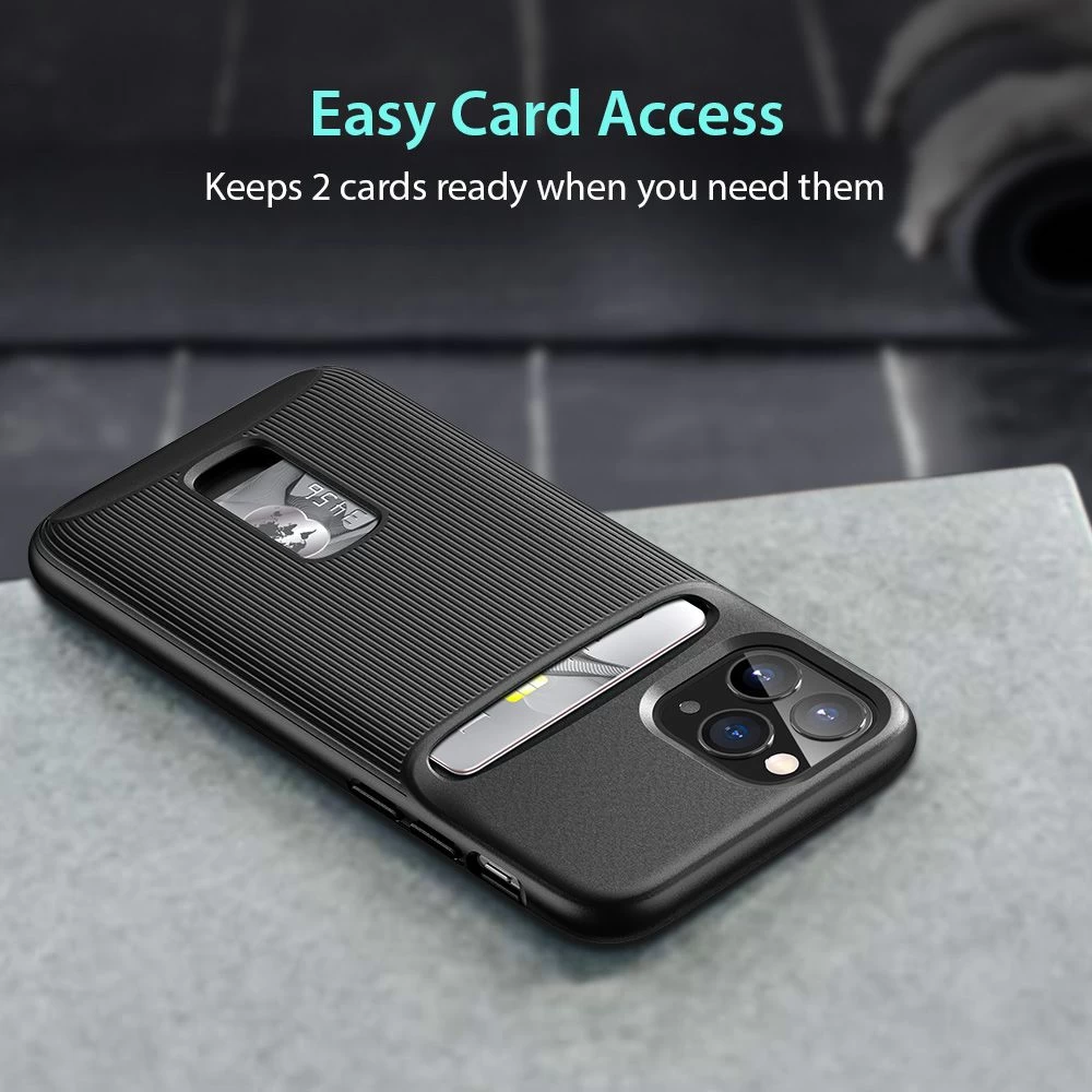 Apple iPhone 11 Pro Max vāciņš melns ESR Wallet Armor