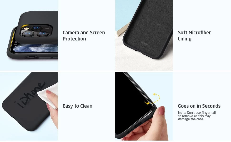 Apple iPhone 11 Pro Max vāciņš melns ESR Yippee Color