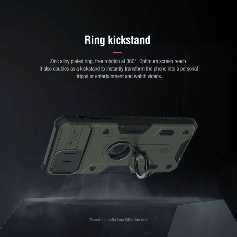 Apple iPhone 11 Pro Max vāciņš melns Nillkin CamShield Armor