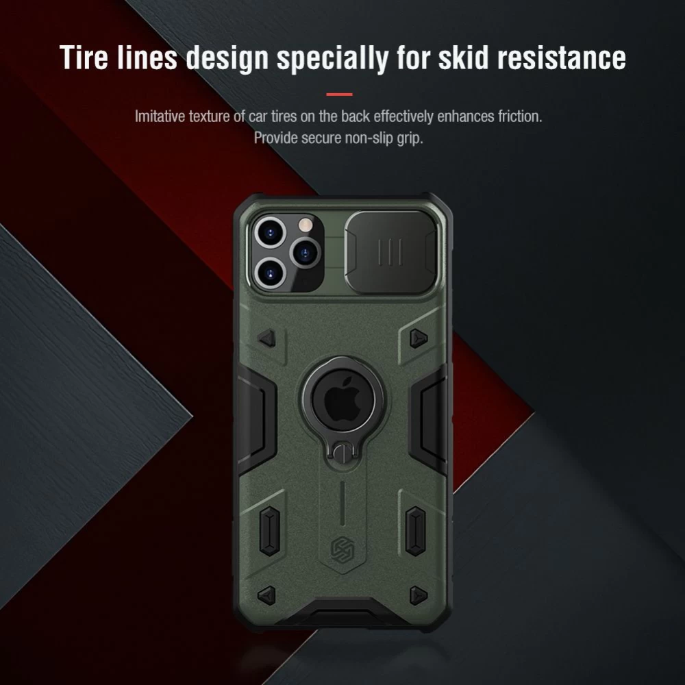 Apple iPhone 11 Pro Max vāciņš melns Nillkin CamShield Armor