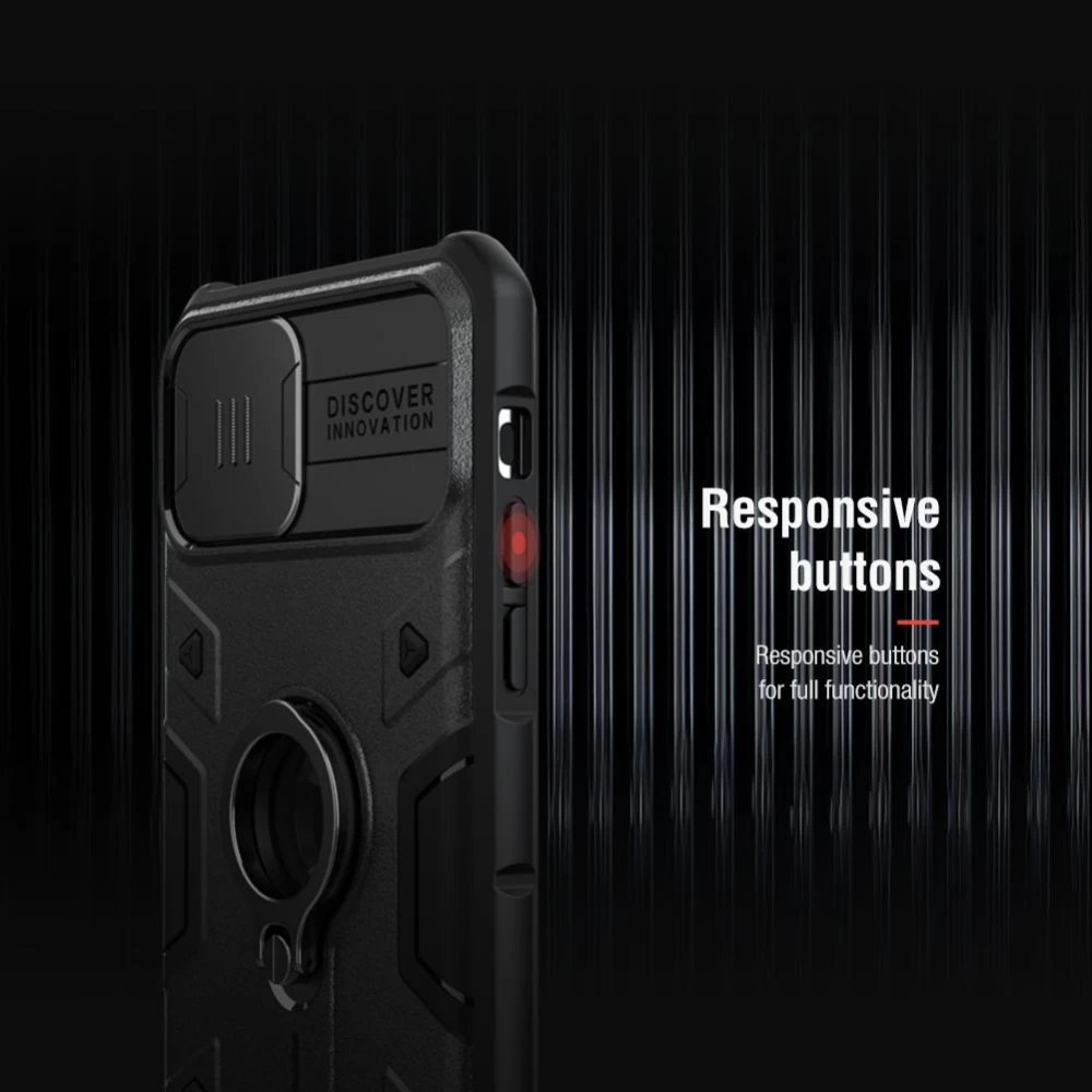 Apple iPhone 11 Pro Max vāciņš melns Nillkin CamShield Armor