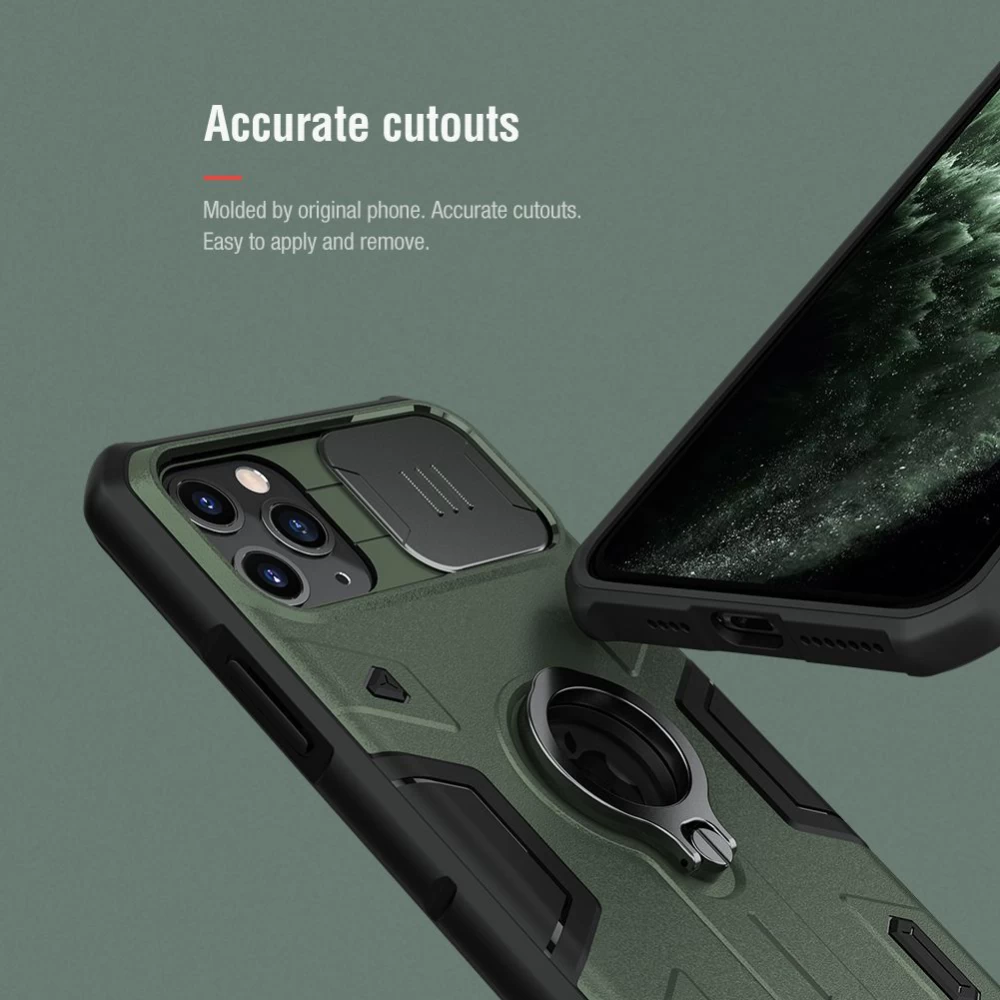 Apple iPhone 11 Pro Max vāciņš melns Nillkin CamShield Armor