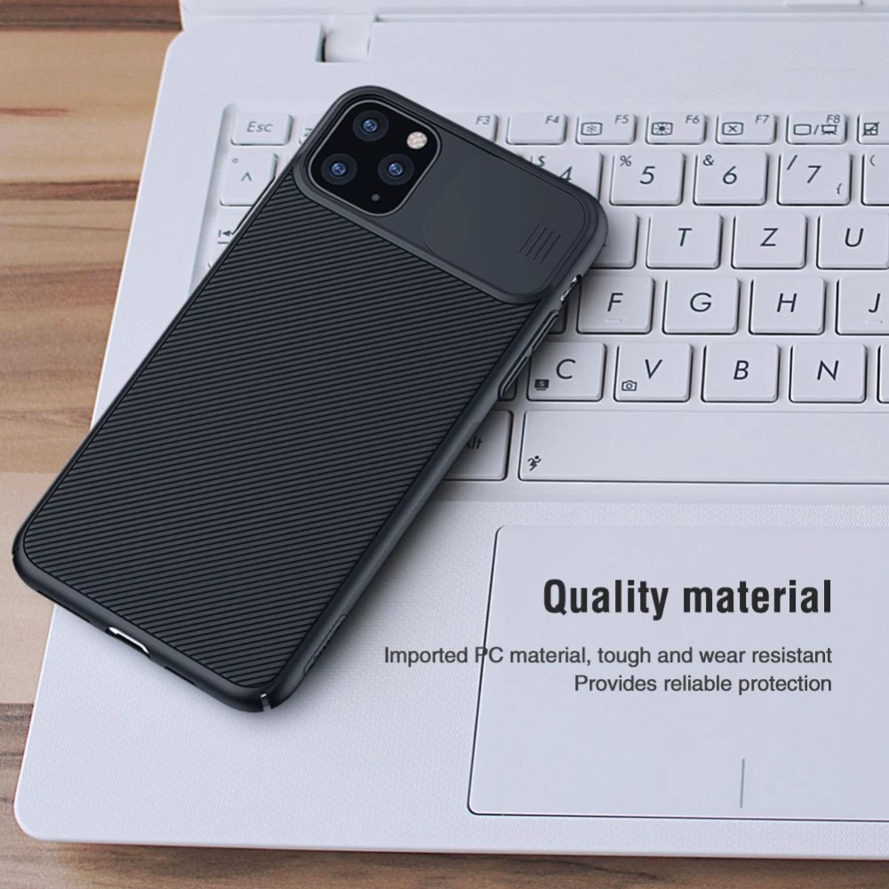 Apple iPhone 11 Pro Max vāciņš rozā Nillkin CamShield