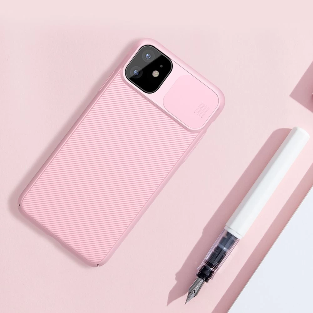 Apple iPhone 11 Pro Max vāciņš rozā Nillkin CamShield
