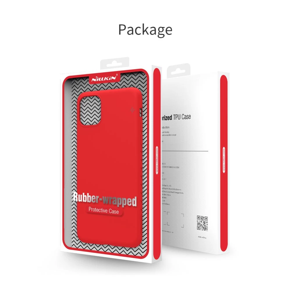 Apple iPhone 11 Pro Max vāciņš sarkans Nillkin Rubber Wrapped