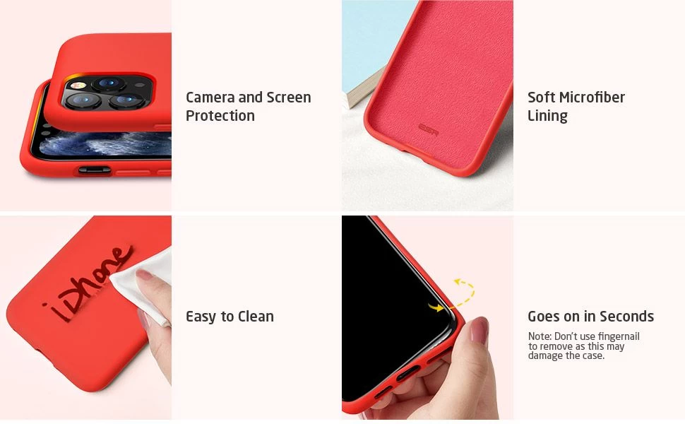Apple iPhone 11 Pro Max vāciņš sarkans ESR Yippee Color