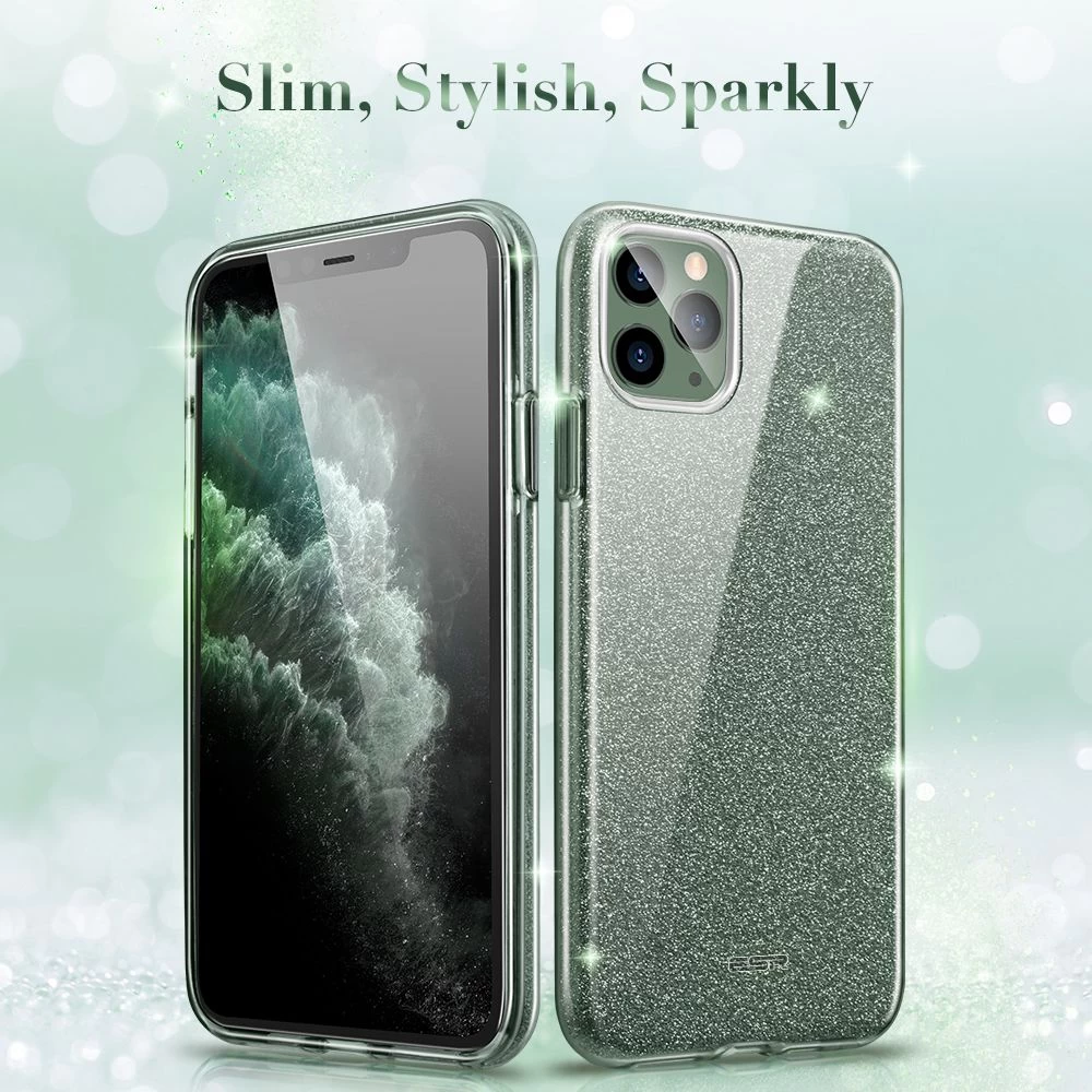 Apple iPhone 11 Pro Max vāciņš zaļš ESR Makeup Glitter