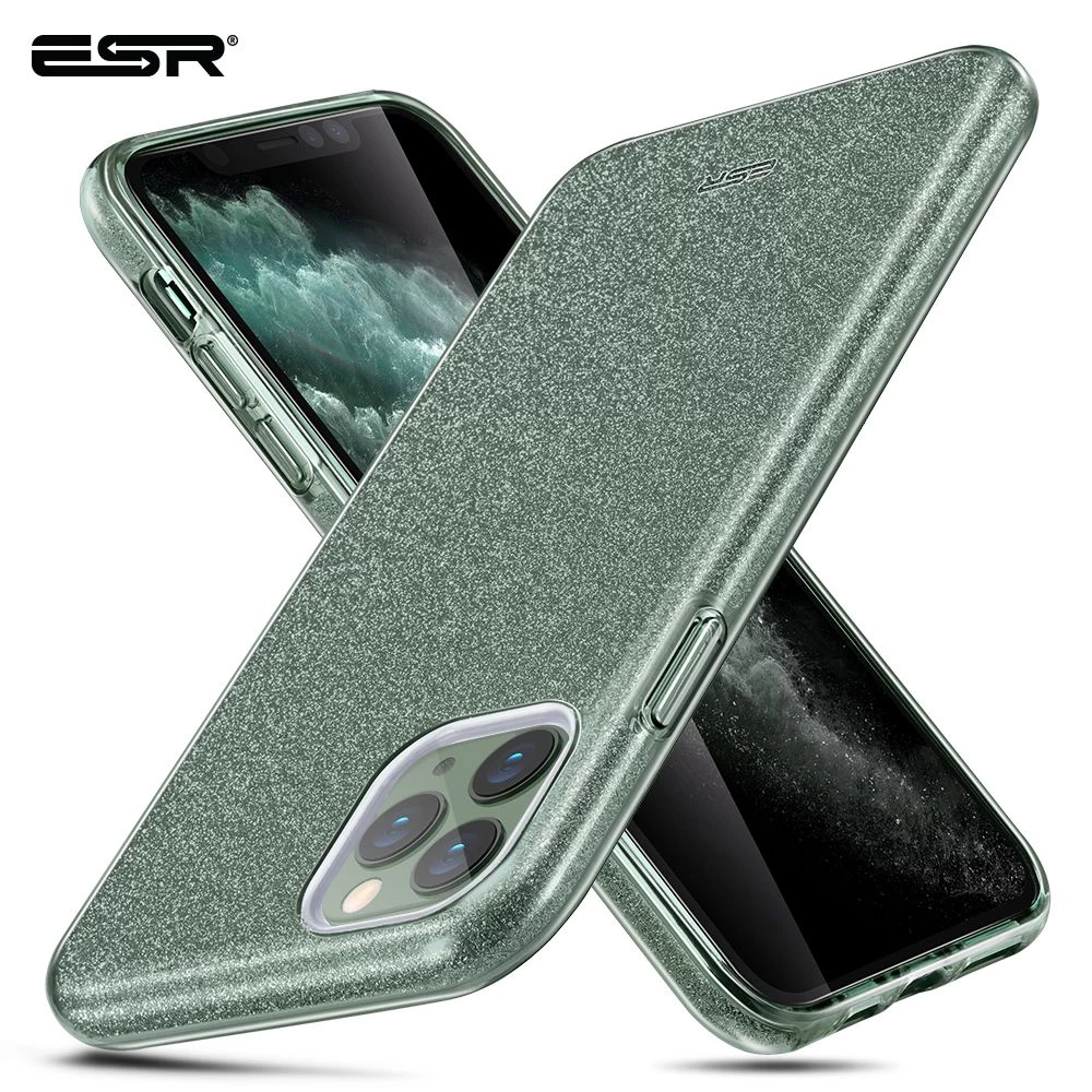 Apple iPhone 11 Pro Max vāciņš zaļš ESR Makeup Glitter