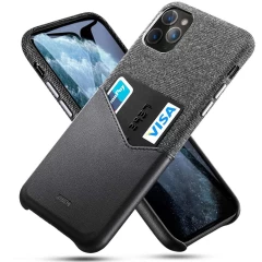 Apple iPhone 11 Pro Max ümbris must ESR Metro Wallet 
