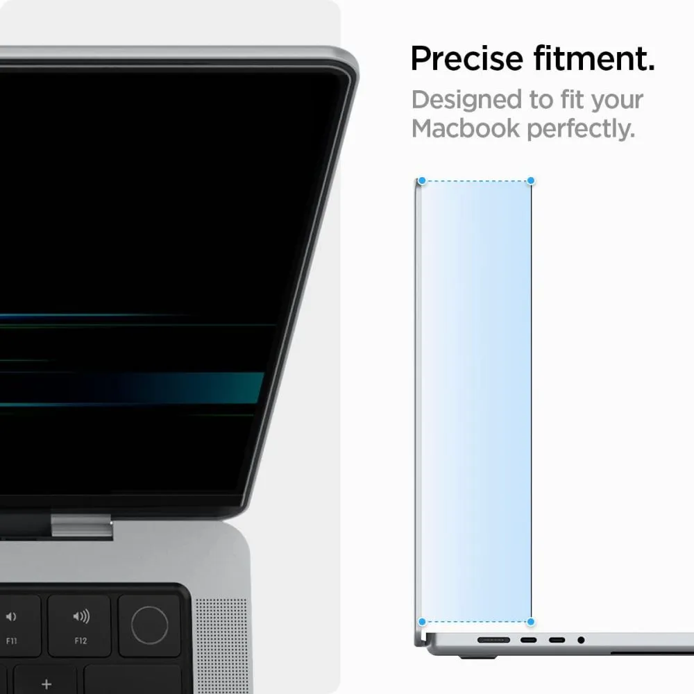 Apple MacBook Datora aizsargstikls  SPIGEN SAFE VIEW PRIVACY Macboom Pro 14 M1 / M2 M3 M4 M5 (2021-2025)