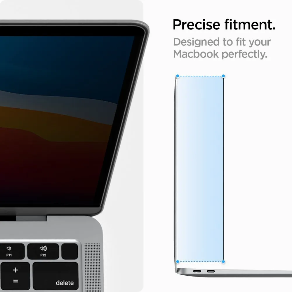 Apple MacBook Datora aizsargstikls  SPIGEN SAFE VIEW PRIVACY Macbook Air 13 M2 / M3 M4 (2023-2025)