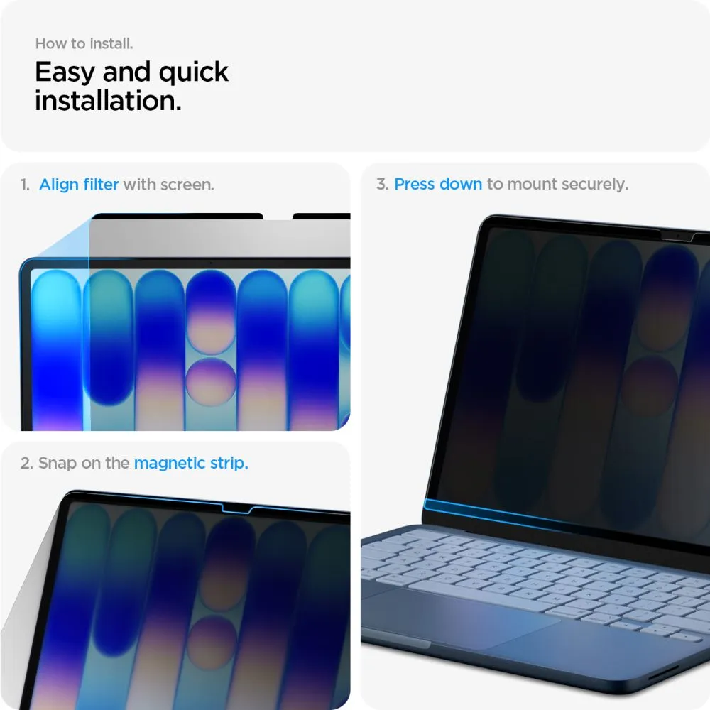 Apple MacBook Datora aizsargstikls  SPIGEN SAFE VIEW PRIVACY MACBOOK NEO 13 2026