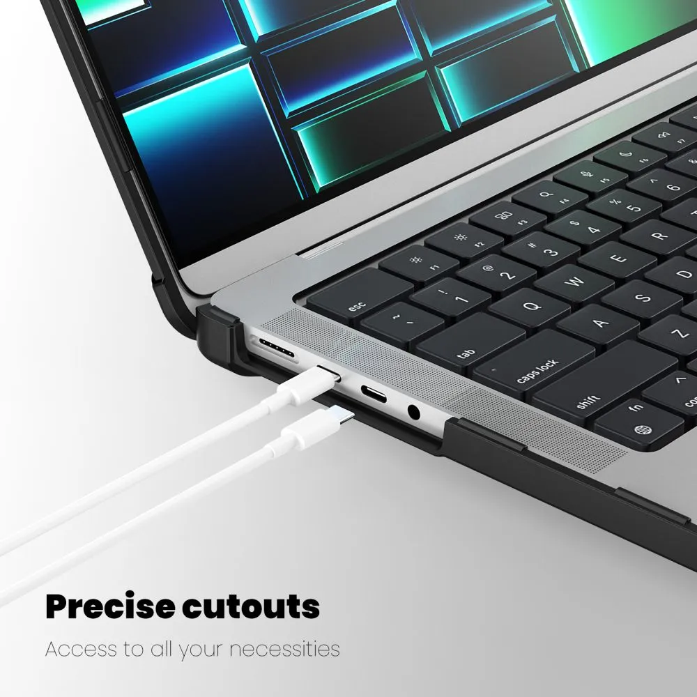 Apple MacBook datora maciņš  TECH-PROTECT SMARTSHELL PRO Pro 14 M1 / M2 M3 M4 M5 (2021-2025)