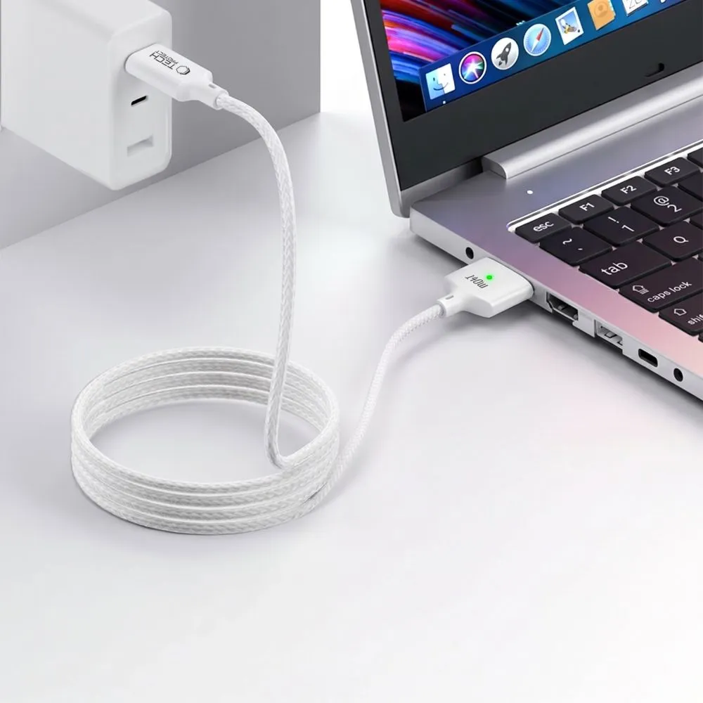 Apple MacBook TECH-PROTECT MMC01 ULTRABOOST MAGNETIC MACBOOK CABLE TYPE-C TO MAGSAFE 3 140W 200CM Datora maciņš 