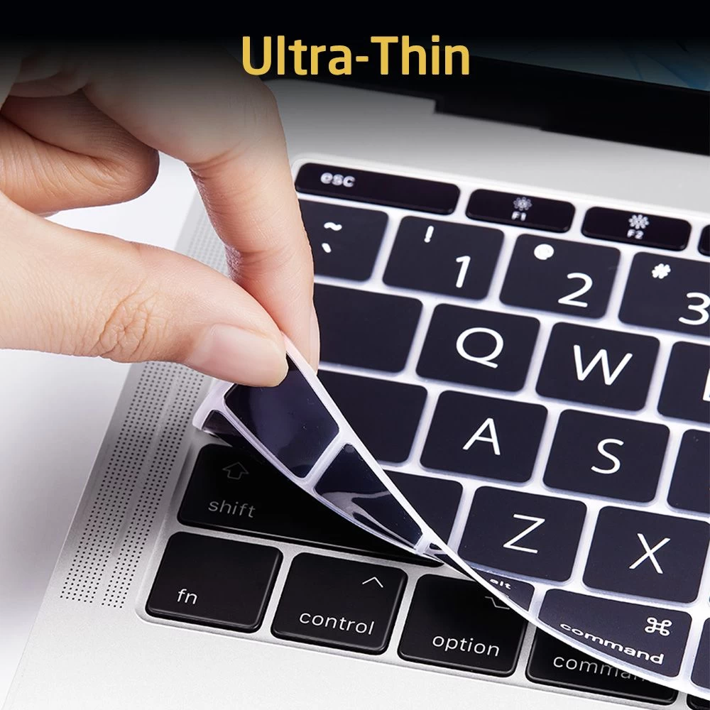 Apple MacBook ESR Keyboard Cover Macbook Air 2018 US Standart skal, fodral svart
